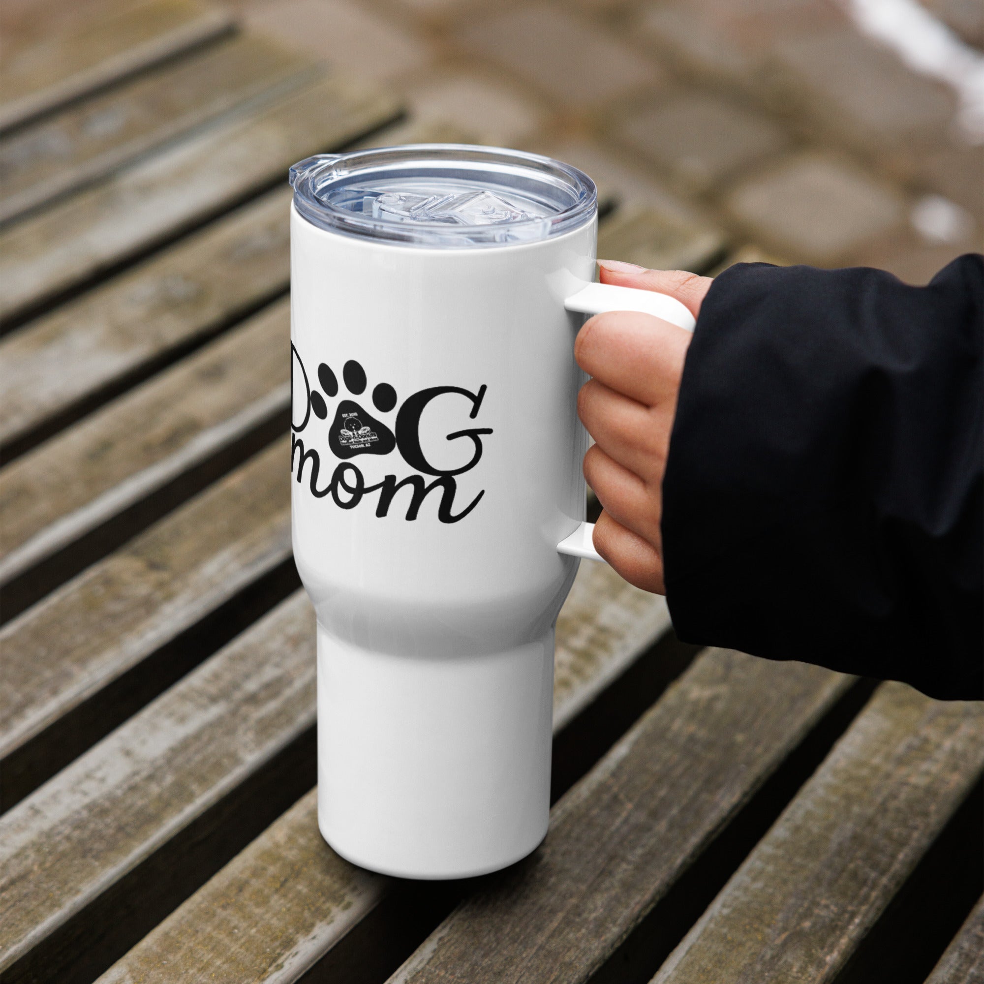 Dog Mom Tumbler Cup for Women, Travel Coffee Mug With Lid, Mothers Day Gift  From Dog, to Go Iced Coffee Cups, Great Pyrenees Gifts, Cute Dog 